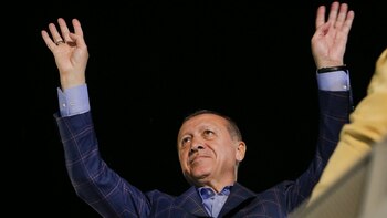 Erdogan celebró el triunfo en