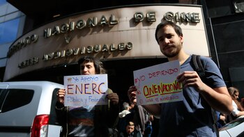 Los carteles en la protesta