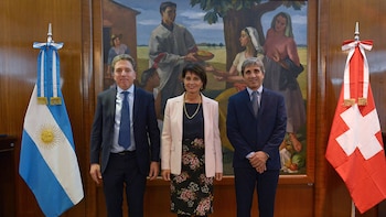 Nicolás Dujovne, Doris Leuthard y