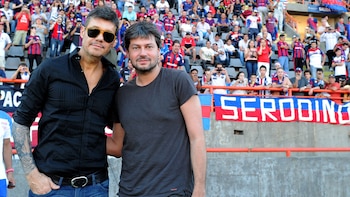 Marcelo Tinelli junto a Matías