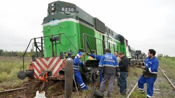 Así quedó la locomotora (Gentileza