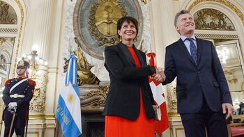 Los presidentes de Suiza y