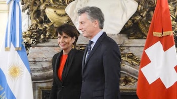 La presidente de Suiza, Doris