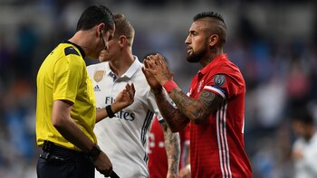 Arturo Vidal sufrió dos eliminaciones