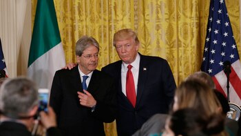 Donald Trump junto a Paolo