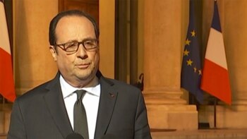 François Hollande, el presidente saliente,