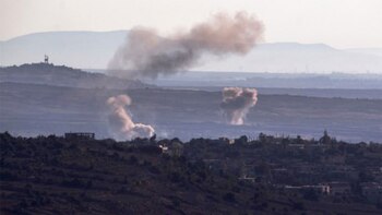 Bombardeo en la región de