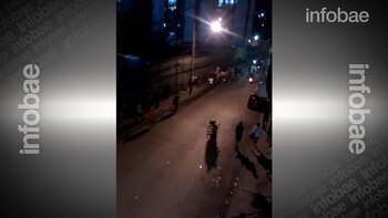 La policía chavista reprimió otra