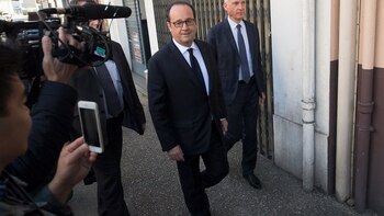 El Presidente francés, Francois Hollande,