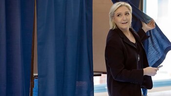 La candidata de extrema derecha