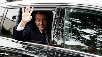 El candidato presidencial francés para