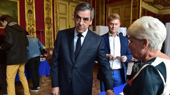 El candidato republicano François Fillon,