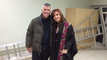 Dady Brieva y Cristina Kirchner