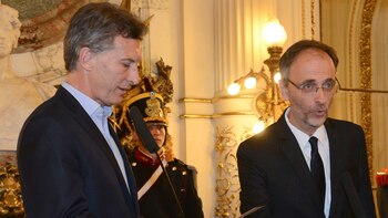 El presidente Mauricio Macri junto