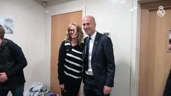 Julia Roberts junto al entrenador