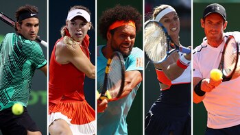 Roger Federer, Caroline Wozniacki, Jo-Wilfried