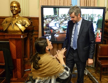 Marcos Peña y Gabriela Michetti