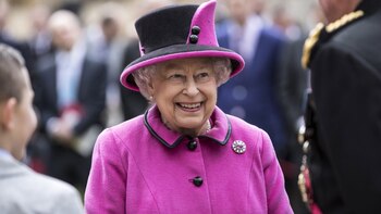 La reina Isabel II durante