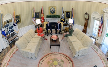 Mauricio Macri y Donald Trump,