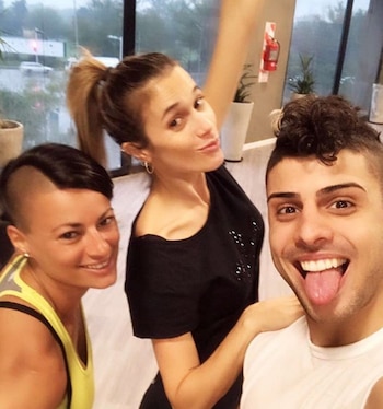 Chechu Bonelli con su coach