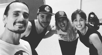 Christian Sancho y su equipo,