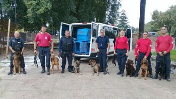 El equipo de Bomberos de