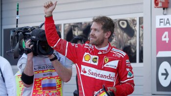 Sebastian Vettel después de la
