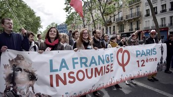 Partidarios del partido de izquierda