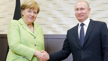 Angela Merkel visita a Vladimir