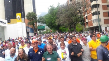 Simpatizantes de la oposición en