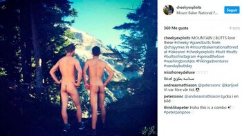 Ubicarse en medio de un paisaje parece ser la regla de esta nueva tendencia (Instagram)