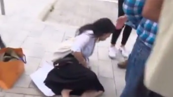 Una fanática del luso terminó