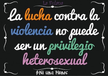 Una campaña gráfica ideada contra la violencia en parejas gay, por la Ong La Fulana.