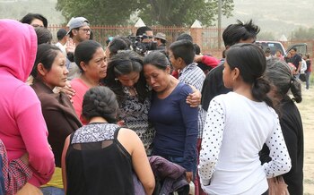 Dolor en el funeral de