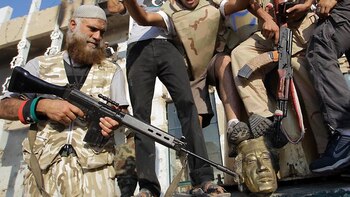 Rebeldes libios destruyeron ese monumento