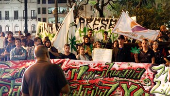 Activistas participaron en una marcha