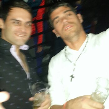 Una foto junto a Cristian