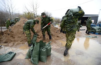 Al comienzo de las inundaciones
