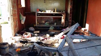 Así quedó una de las