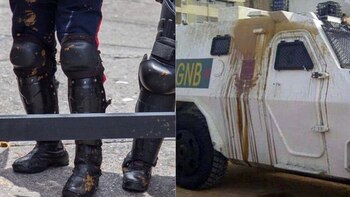 Manifestantes lanzaron excremento contra la