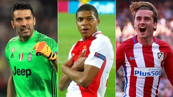 Gianluigi Buffon, 39, Kylian Mbappé,