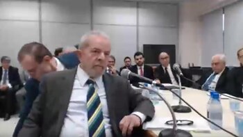 Lula, declarando ante el juez