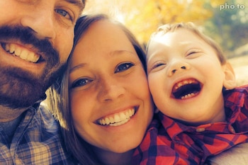 Jake, Leah y Malachi Carroll,