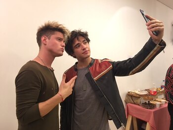 Junto a Lionel Ferro, youtuber