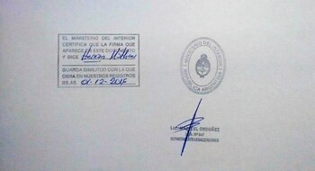Los títulos eran firmados por