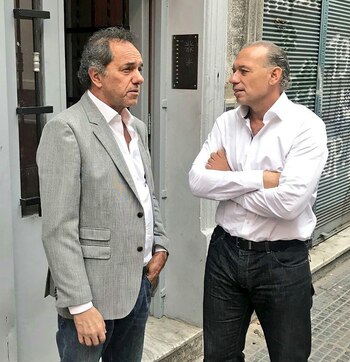 Junto a Daniel Scioli
