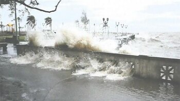 Efectos de la Sudestada en