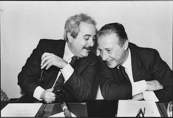 Los jueces antimafia Giovanni Falcone