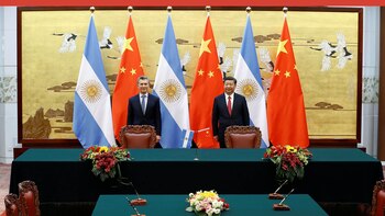 Mauricio Macri junto a Xi