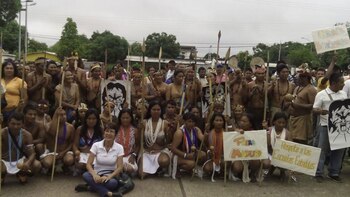 Los indígenas se sumaron a